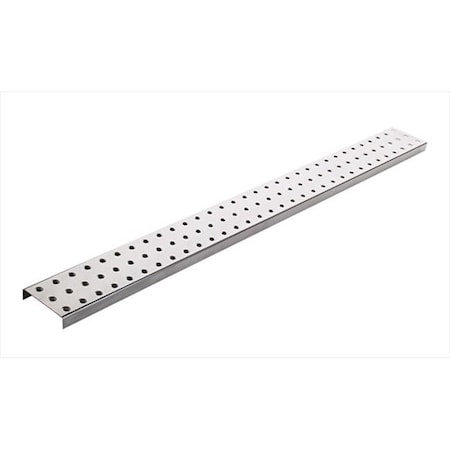 Alligator Board ALGSTRP3x32PTD-SLV Silver Powder Coated Metal Pegboard Strips With Flange - Pack Of 2